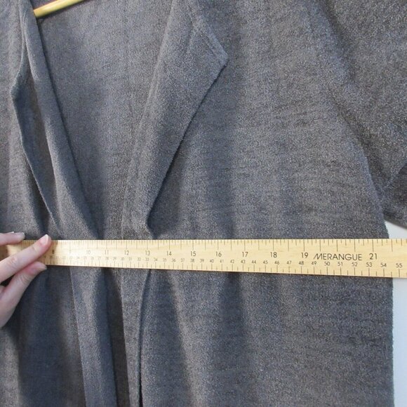 Barefoot Dreams Cozy Chic Ultra Lite Women's Cardigan M Grey Long Open Front 776 - Picture 7 of 9